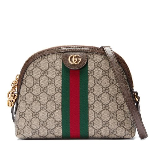 GUCCI/古馳  新款Ophidia新款女士米色帆布雙G單肩貝殼包 499621 K05NG 8745