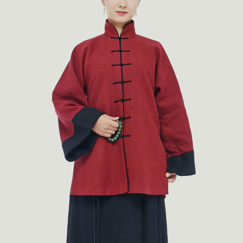 JLMT/凈蓮滿堂 女唐裝及漢服  民國 對眉領短襖 方袖 女士外套 秋冬款