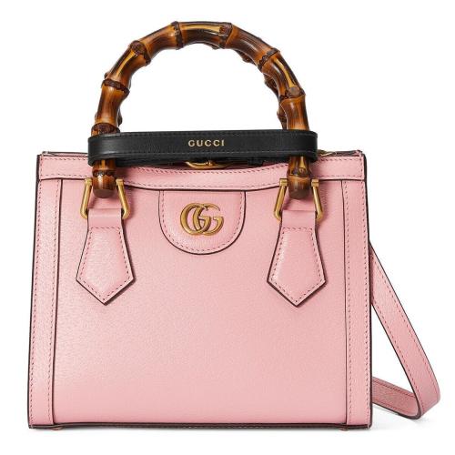  GUCCI古馳 22年秋冬 女士 Gucci Diana竹節迷你托特包 702732 U3ZDT 5479