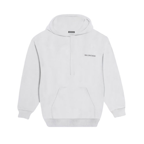 Balenciaga/巴黎世家  新款男士灰色純棉連帽衛衣 600583TIV841167