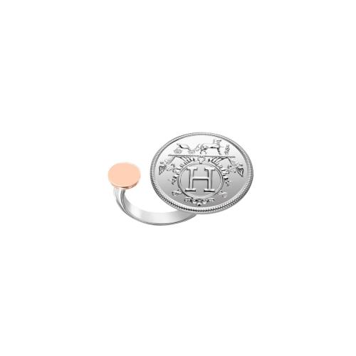  HERMES愛馬仕 22年秋冬 女士 戒指 Bague Hermes Ex-Libris， moyen modele H120641B 00052 預定商品1-3周發貨