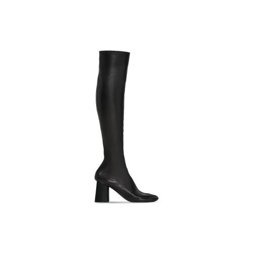  BALENCIAGA巴黎世家 22年秋冬 女士 高筒靴 Womens Glove 80mm Boot in Black 712972WBCW01000