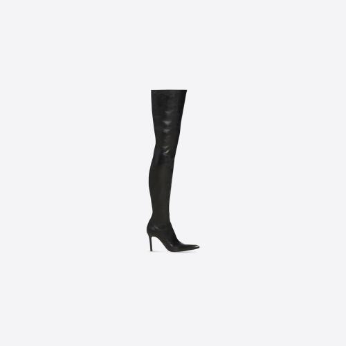  BALENCIAGA巴黎世家 22年秋冬 女士 高筒靴 ODEON 100MM過膝靴 694852WBC911081