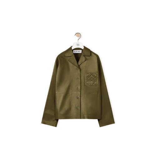  LOEWE羅意威 22年秋冬 女士 長袖襯衫 Anagram pyjama shirt in nappa S359Y31L03-3969