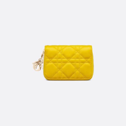  DIOR迪奧 22年秋冬 女士 錢包 Petit porte-monnaie Voyageur Lady Dior S0985ONMJ_M32Y