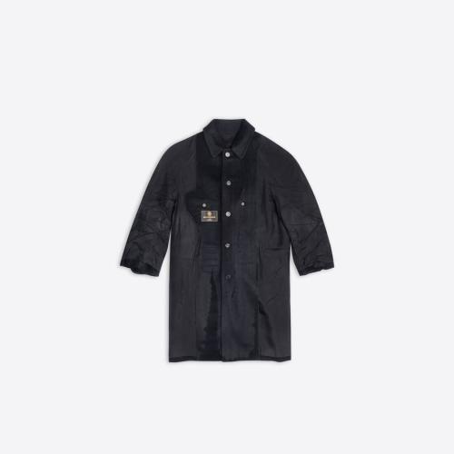  BALENCIAGA巴黎世家 22年春夏 男士 大衣 Mens Inside Out Carcoat in Black 699374TMU151000