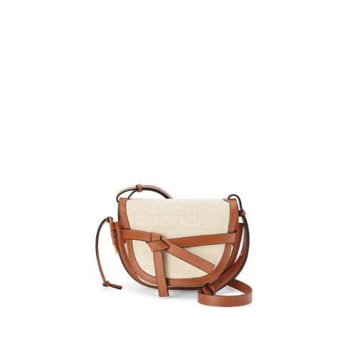  LOEWE羅意威 22年秋冬 女士 單肩包 Small Gate Anagram bag in jacquard and calfskin A650T2