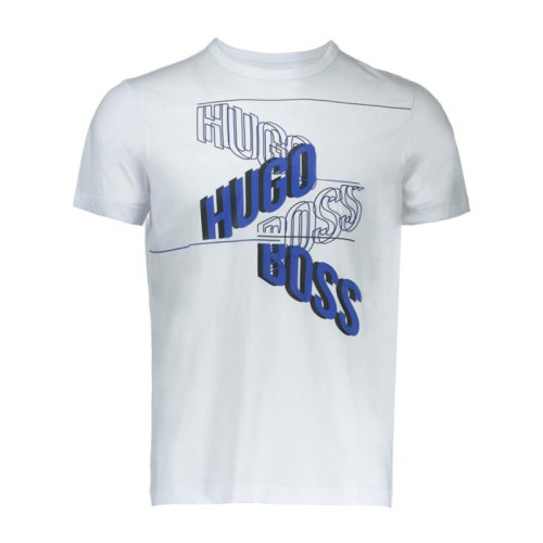 HUGO BOSS/雨果博斯 男士純色棉質經典字母徽標印花裝飾圓領短袖上衣T恤 TEE2-50372453 多色可選