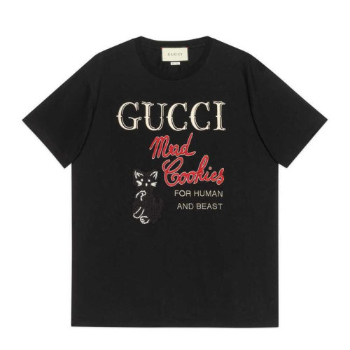 GUCCI/古馳 女士LOGO標識短袖T恤 615044-XJC0G-1082（99新未使用）