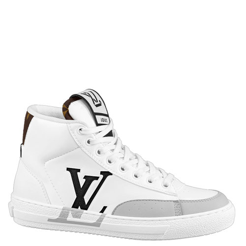 Louis Vuitton/路易威登 22年早春新款 CHARLIE系列 女士白色混合材質高幫運動鞋1A9RYM