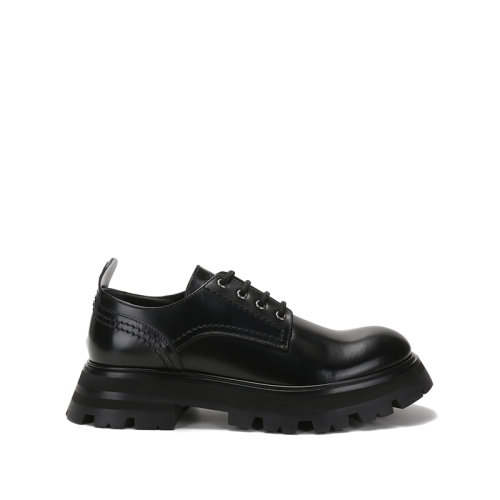 Alexander McQueen/亞歷山大麥昆 2021款 女士牛皮革Wander系帶靴休閑鞋厚底鞋 657568 WHZ80