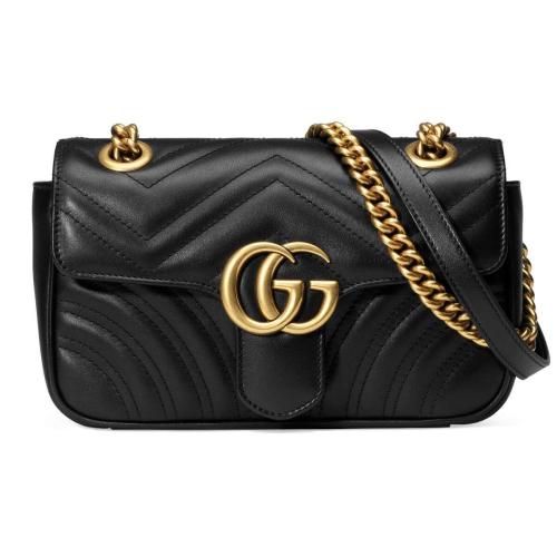  GUCCI古馳 22年秋冬 女士 GG Marmont系列絎縫迷你手袋 446744 DTDIT 1000