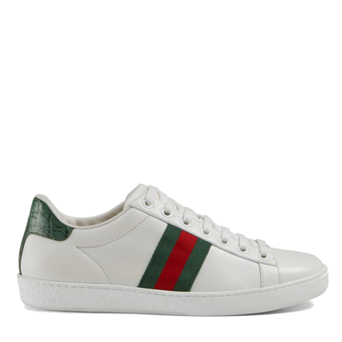 GUCCI/古馳  經典款Ace系列 男士皮革運動鞋386750 A3830 9071