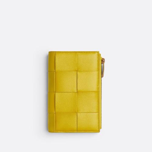  BV葆蝶家 22年秋冬 女士 錢包 portefeuille zippe a deux volets moyen format 667130VCQC173