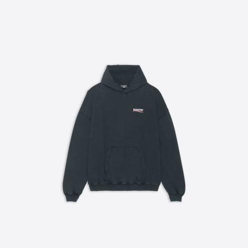  BALENCIAGA巴黎世家 22年春夏 男士 衛衣 POLITICAL CAMPAIGN廓形連帽衛衣 620973TKVI99034