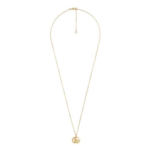  GUCCI古馳 22年秋冬 女士 雙G黃金項鏈? 502088 J8500 8000