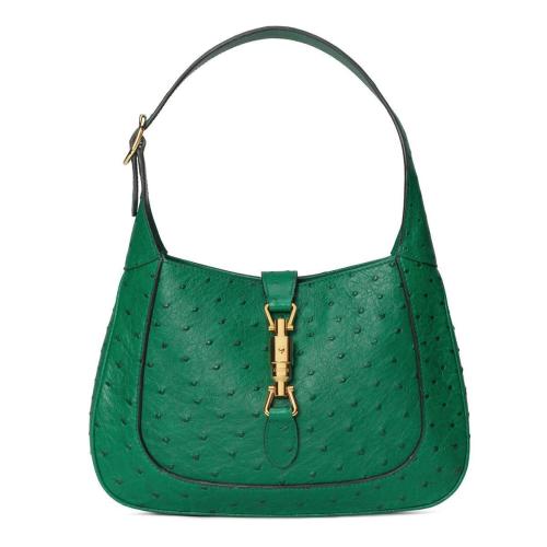  GUCCI古馳 22年秋冬 女士 Jackie 1961系列鴕鳥皮小號手袋 636709 EY00G 3120