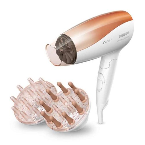 Philips/飛利浦電吹風機家用大功率1600W3擋調節恒溫負離子電吹風筒BHC117/05