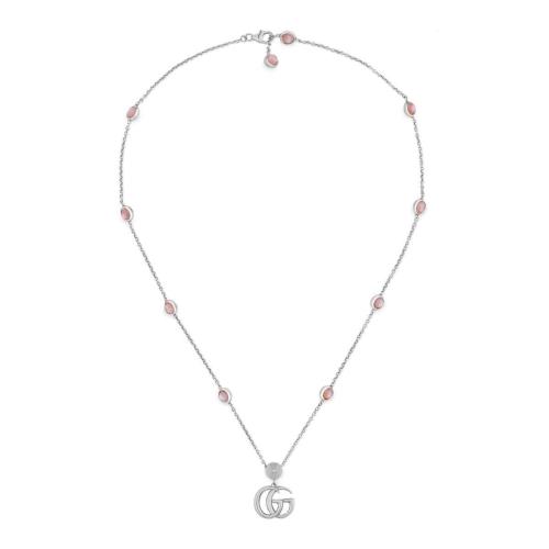  GUCCI古馳 22年秋冬 女士 雙G珍珠母貝項鏈 527399 J8440 8164