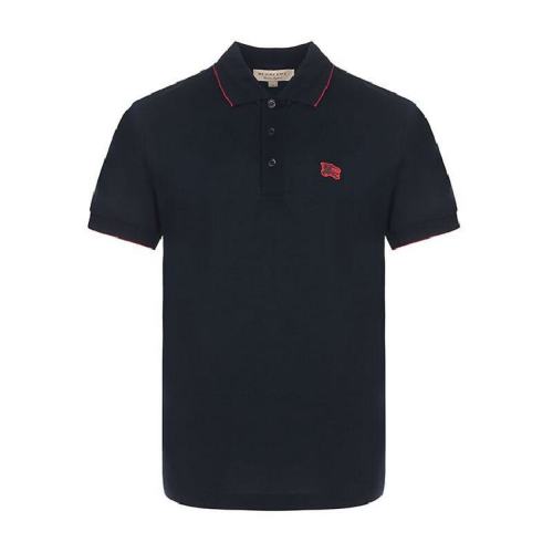  BURBERRY/博柏利 男士黑色棉質短袖polo衫 80040881 PLFSX