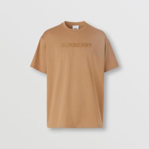  BURBERRY 22年秋冬 男士 徽標印花棉質寬松 T 恤衫 80553101