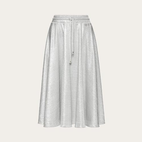  VALENTINO華倫天奴 22年秋冬 女士 半身裙 JUPE EN JERSEY LUREX XB3MD03Z704D00