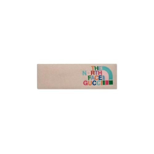  GUCCI古馳 22年秋冬 女士 The North Face x Gucci聯名系列發帶 671611 3GD34 9288