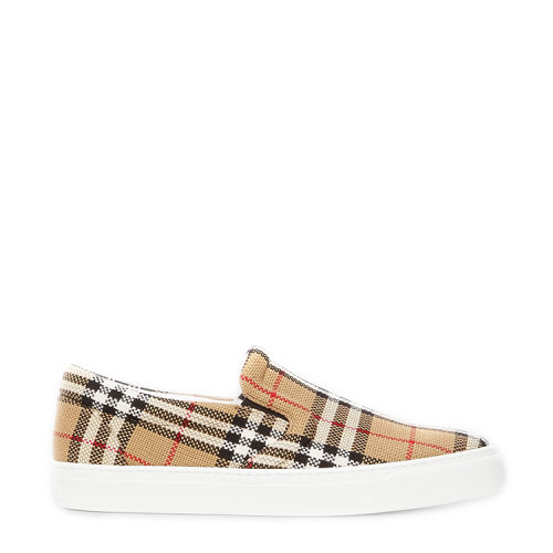 BURBERRY/博柏利 生物基鞋底網(wǎng)格棉質(zhì)套穿式運動鞋 80321921