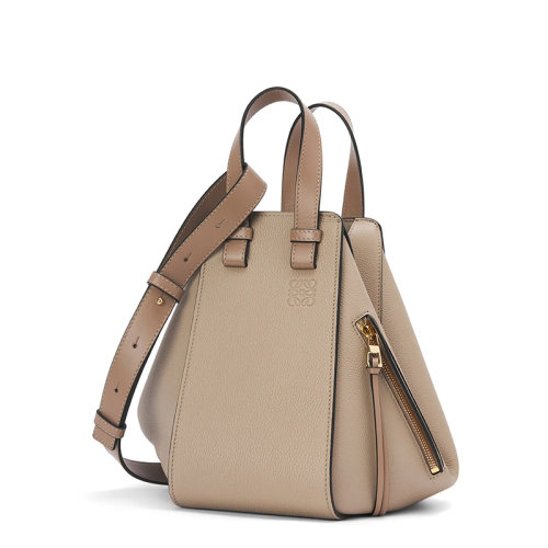 LOEWE/羅意威 22新款Hammock系列 女士小號沙色柔軟粒面牛皮革單肩斜挎手提吊床包A538S35X51-2150