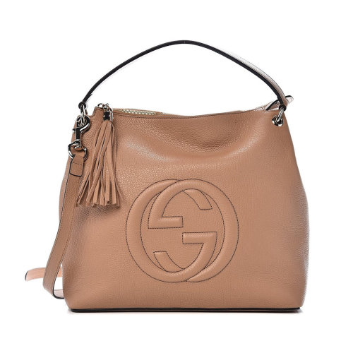 GUCCI/古馳 女士純色皮革雙G LOGO標志手提包斜挎包單肩包  536194-A7M0G 多色可選