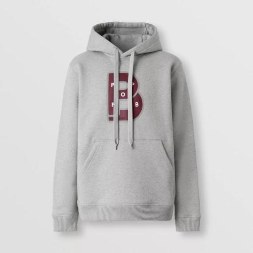  BURBERRY 22年秋冬 男士 字母圖案印花棉質(zhì)連帽衫 80548531