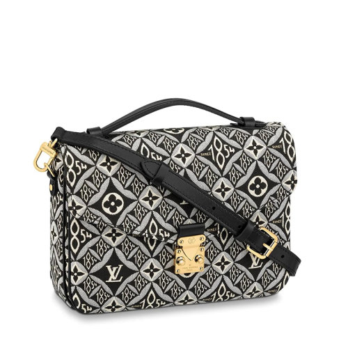 Louis Vuitton/路易威登 經典款 MéTIS MM SINCE 1854系列 女士灰色徽標1854結合印花織物S鎖斜挎單肩包M57272