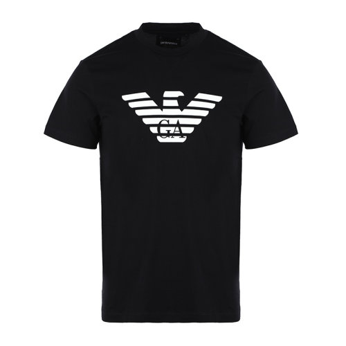 Emporio Armani/安普里奧阿瑪尼21新品老鷹徽標印花男士短袖T恤8N1TN51JPZ