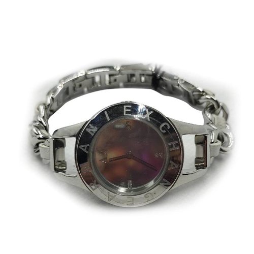 ARMANI EXCHANGE 女士手鏈石英腕表 （表盒破損）（表帶皮革變質）