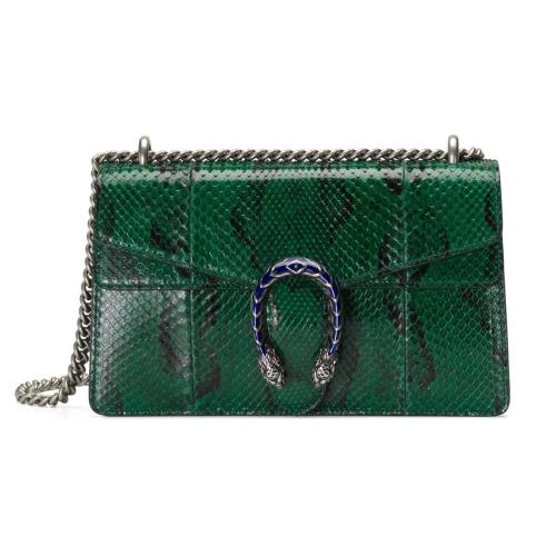  GUCCI古馳 22年秋冬 女士 Dionysus系列蟒蛇皮小號肩背包 400249 LU3IN 3175