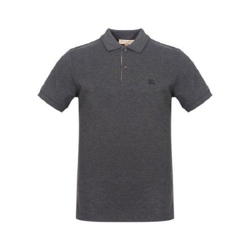  BURBERRY/博柏利 男士深灰色棉質短袖polo衫 80045801 PLFSX