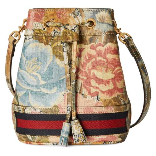  GUCCI古馳 22年秋冬 女士 Ophidia系列迷你花卉水桶包 731938 FAA5I 8581