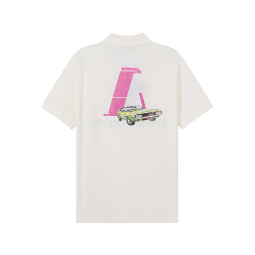 Emporio Armani/安普里奧阿瑪尼【22春夏新款】男士賽車膠囊系列棉質短袖POLO衫 3L1F8P 1JX5Z