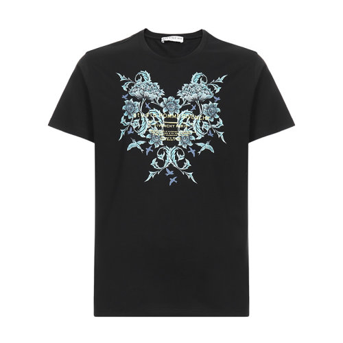 Givenchy/紀梵希 男士棉質圓領短袖T恤 BM70Y23002