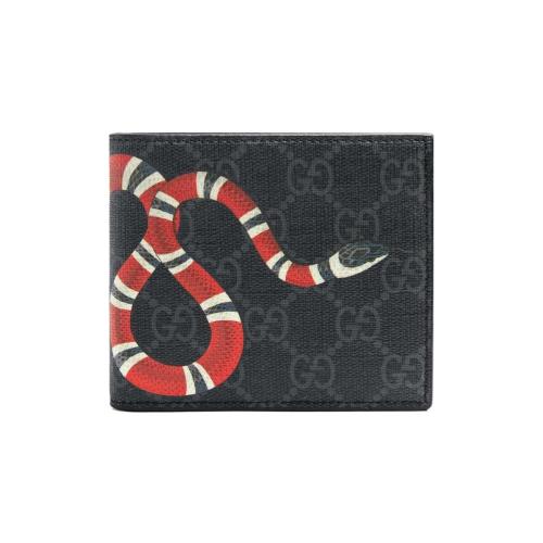  GUCCI古馳 22年秋冬 男士 珊瑚蛇印花_人造帆布錢包 451268 K551N 1058 預定商品2-6周發貨