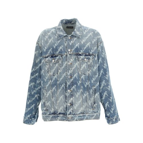  Balenciaga/巴黎世家 男士淺藍色棉質夾克 681690 TJW90 4200 PLFSX