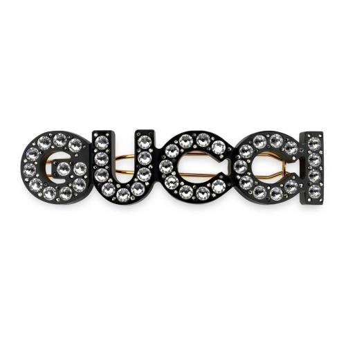  GUCCI古馳 22年秋冬 女士 水晶“Gucci”發夾 657510 I6325 8519