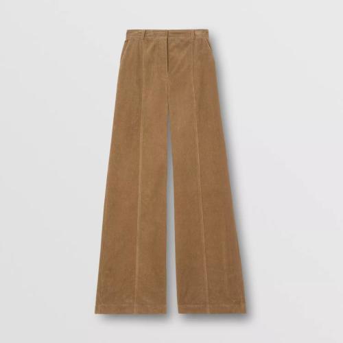  BURBERRY 22年秋冬 女士 燈芯絨闊腿褲 80550431