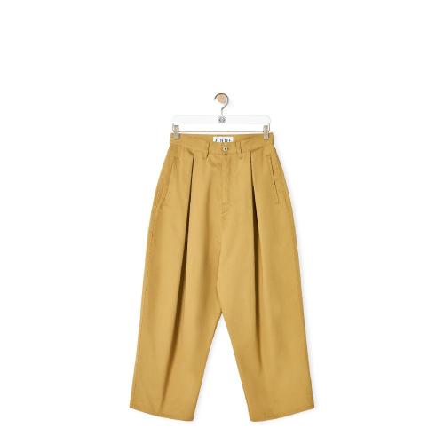  LOEWE羅意威 22年秋冬 女士 休閑褲 Oversize pleated trousers in cotton S928Y04X02-2140