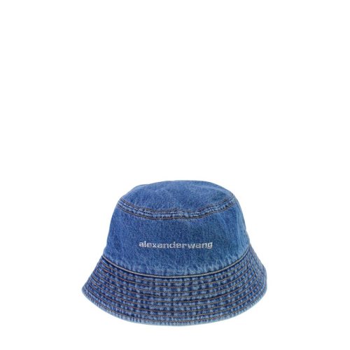 ALEXANDER WANG/亞歷山大·王 女士藍(lán)色棉質(zhì)漁夫帽 4DC3229000-401