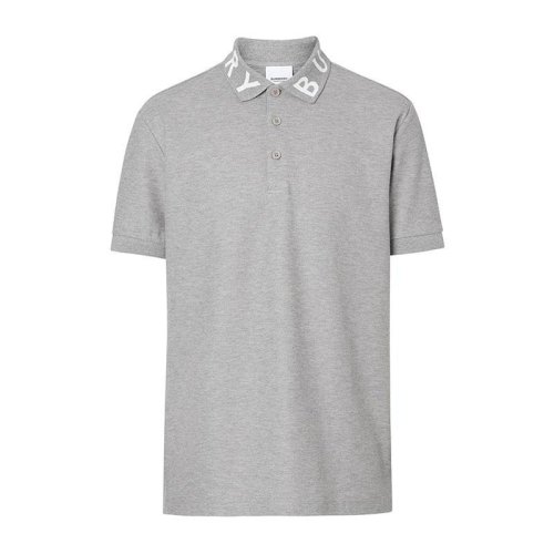  BURBERRY/博柏利 男士灰色棉質短袖POLO衫 8013501 PLFSX