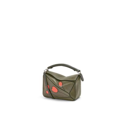  LOEWE羅意威 22年秋冬 女士 收納包 Herbarium Mini Puzzle bag in classic calfskin A510U95X