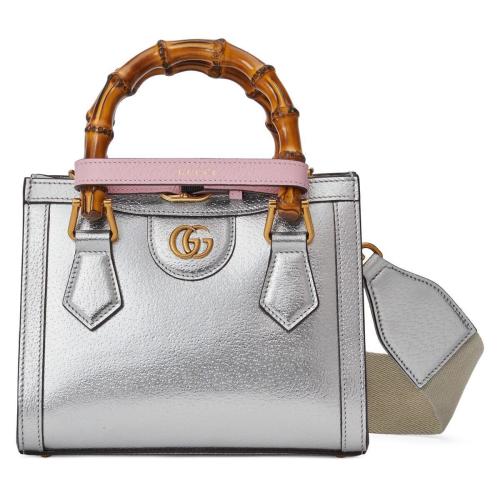  GUCCI古馳 22年秋冬 女士 Gucci Diana竹節(jié)迷你托特包 702732 1TRGT 8190