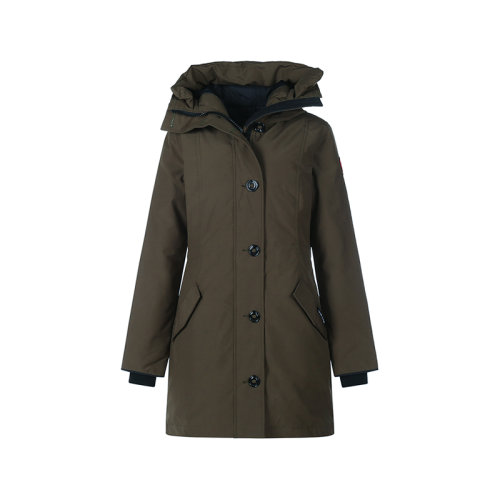CANADA GOOSE/加拿大鵝 女士羽絨服 女士聚酯纖維中長款ROSSCLAIR派克大衣鴨絨連帽羽絨服 2580LT