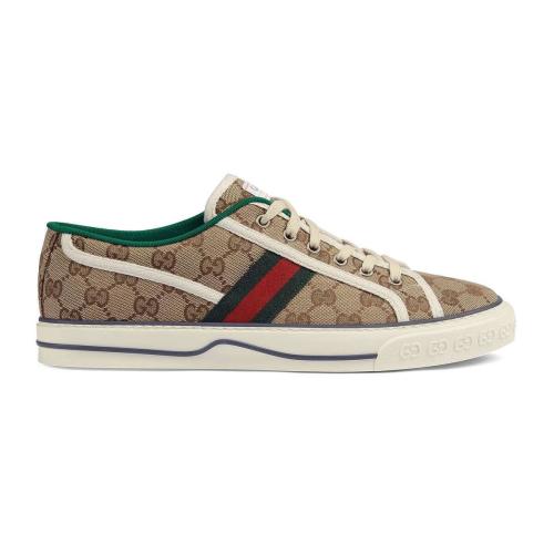  GUCCI古馳 22年秋冬 男士 Gucci Tennis 1977系列男士GG運動鞋 606111 HVK20 9766